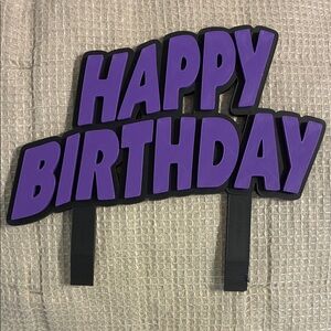 Black Sabbath inspired Birthday Cake Topper